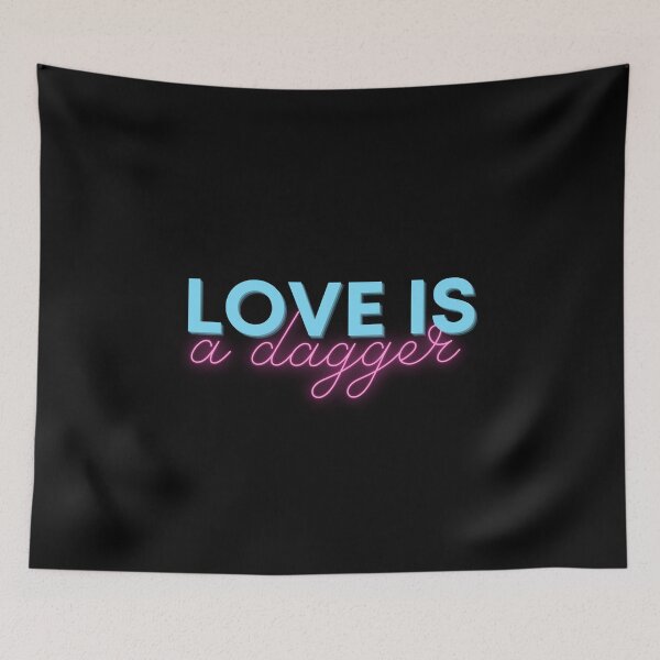 Item preview, Love Is A Dagger Shirt/Quote daggers for men & women  designed and sold by biwdrawing.