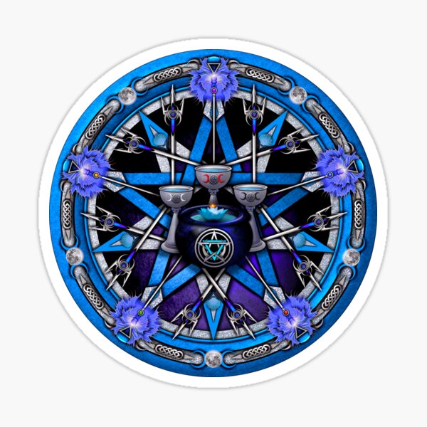 Elemental Pentacle for Water Sticker