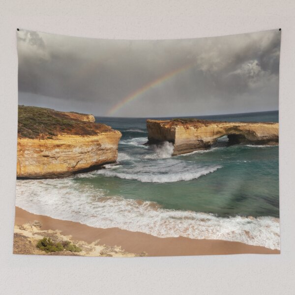 Item preview, Rainbow Over A Great Ocean Road Seascape designed and sold by Catherine Reading.