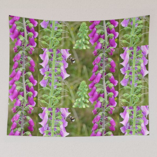 Item preview, Foxgloves and Bee designed and sold by Pebbles on the Beach.