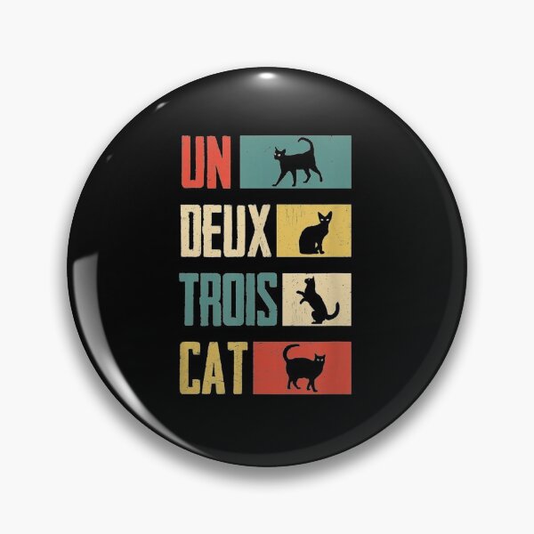 Item preview, Cat s: Un Deux Trois Cat Vintage Cat Lover Gifts designed and sold by theoemmeline.