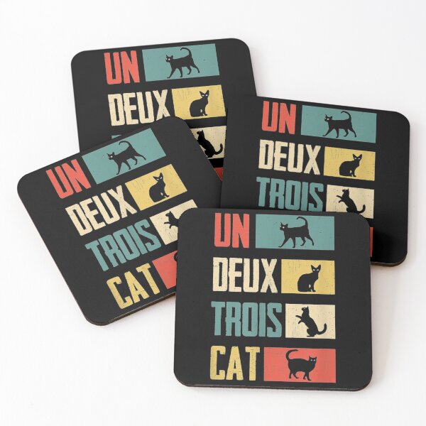 Item preview, Cat s: Un Deux Trois Cat Vintage Cat Lover Gifts designed and sold by theoemmeline.