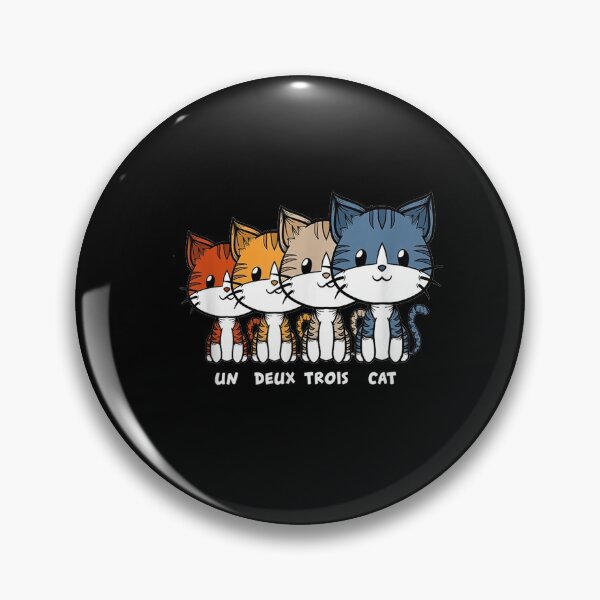 Item preview, Cat Vintage Cat Lover Funny Kitten French Un Deux designed and sold by theoemmeline.
