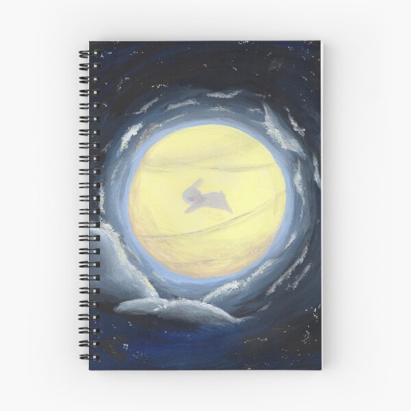 Aperçu de l'œuvre Lunabun et la petite lune créée et vendue par Lunabun-Art.
