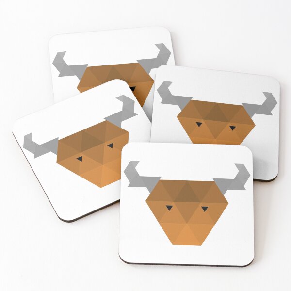 Item preview, Geometric Brown Bull designed and sold by GeometricVision.
