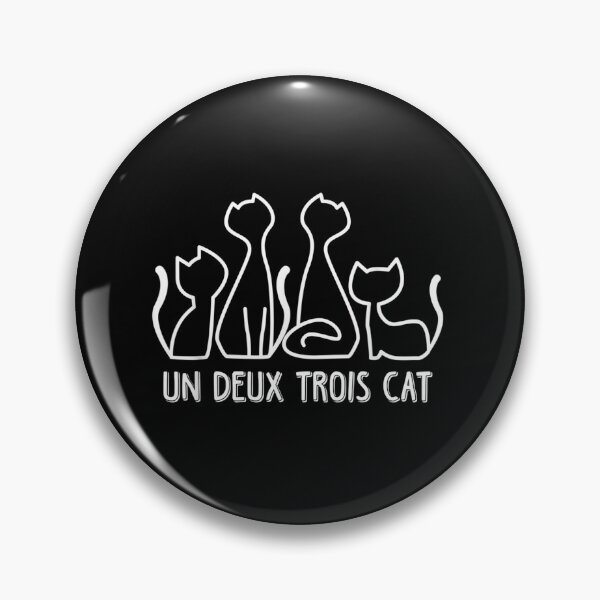Item preview, Un Deux Trois Cat Funny Cute French Kitty Gift designed and sold by theoemmeline.