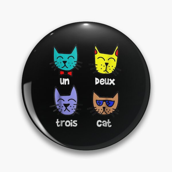 Item preview, Cute Abstract Un Deux Trois Cat French Kitty designed and sold by theoemmeline.