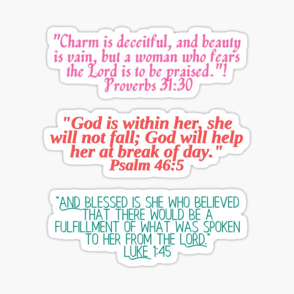 Item preview, Bible Scripture Verse Sticker Pack 2 designed and sold by Prayingwarrior.