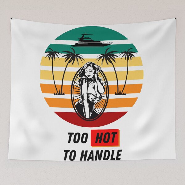 Item preview, Too hot to handle retro sunrise designed and sold by Strale25kv.