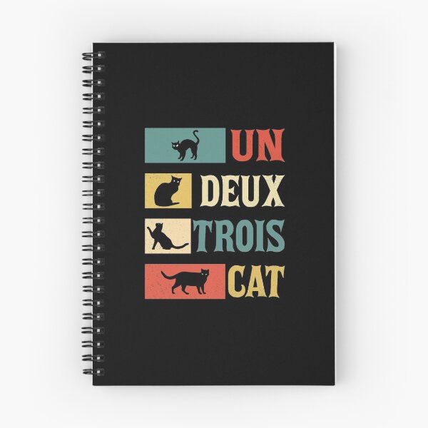 Item preview, Un Deux Trois Cat French Joke Vintage Cat Lover designed and sold by theoemmeline.
