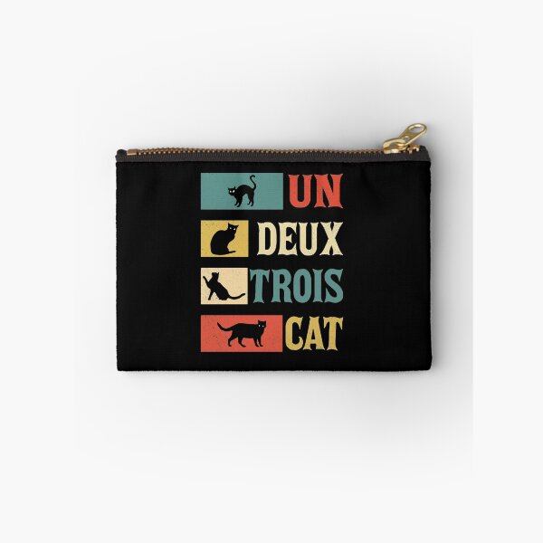 Item preview, Un Deux Trois Cat French Joke Vintage Cat Lover designed and sold by theoemmeline.