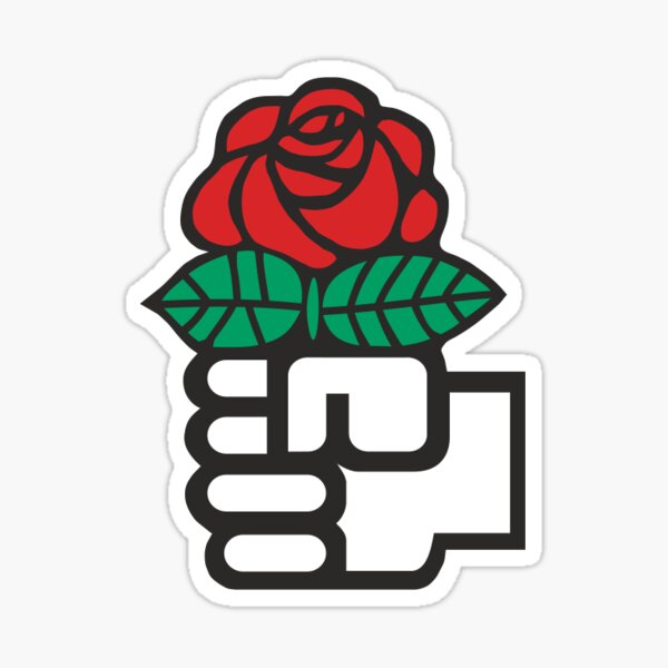Artikel-Vorschau von Sozialdemokraten Rose, designt und verkauft von ProgressSparrow.