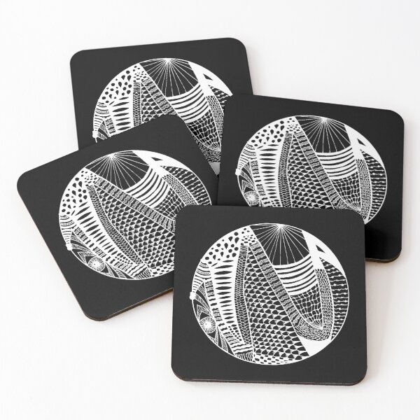 Item preview, Snake Eye Circle Zentangle Pattern Design designed and sold by kerimeart.