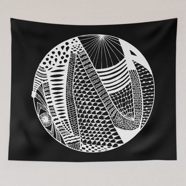 Item preview, Snake Eye Circle Zentangle Pattern Design designed and sold by kerimeart.