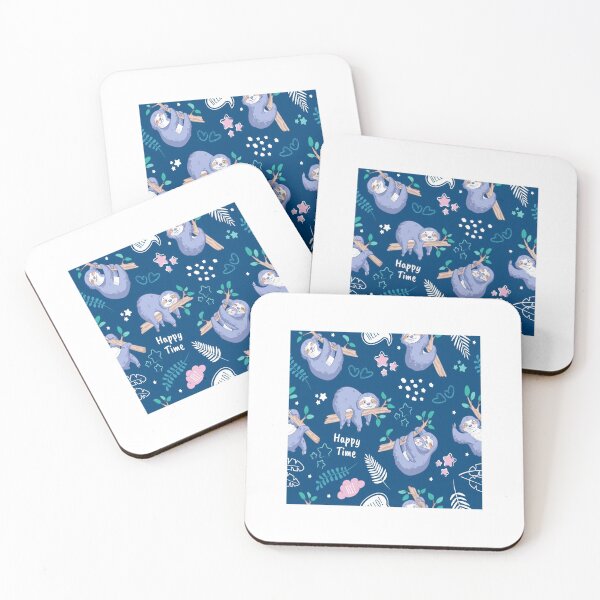 Item preview, Sloths tropical elements cute pattern designed and sold by SpecialGift79.