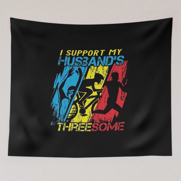 Item preview, I SUPPORT MY HUSBAND THREE SOME designed and sold by Ahmadeshop.