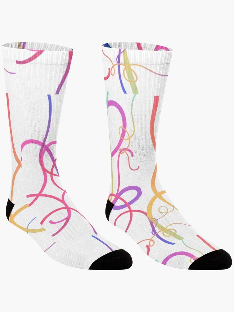 Thumbnail 3 of 5, Socks, Colourful Ribbons designed and sold by RiadMannan.
