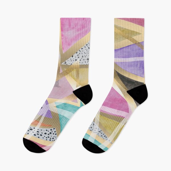 Item preview, Geometric Triangles Watercolor Paint Pattern designed and sold by InovArtS.