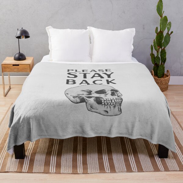 Item preview, Please Stay Back Skull Social Distancing Artwork designed and sold by art-fox.