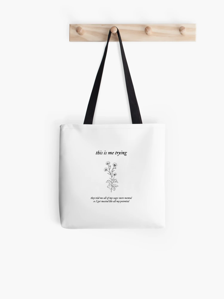 this is me trying illustration Tote Bag for Sale by dontwannadance