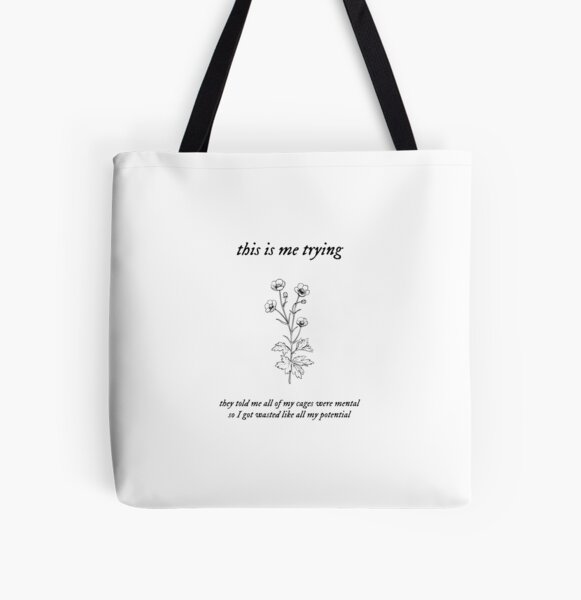 this is me trying illustration Tote Bag for Sale by dontwannadance