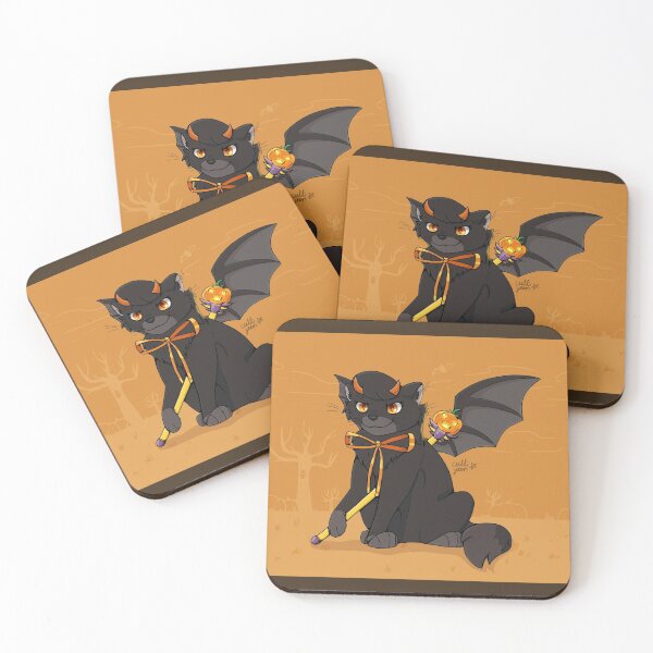 Item preview, Pumpkin patch bat cat designed and sold by cultyeenart.