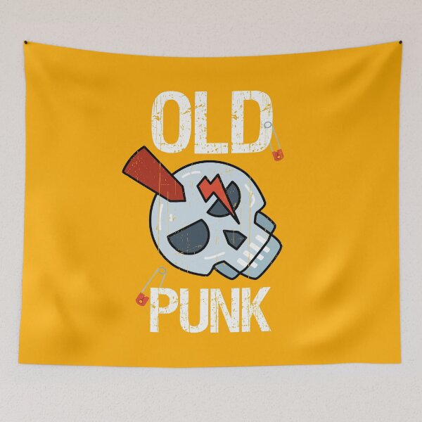Item preview, Old Punk Skull Distressed designed and sold by Happy Puppy Print On Demand.