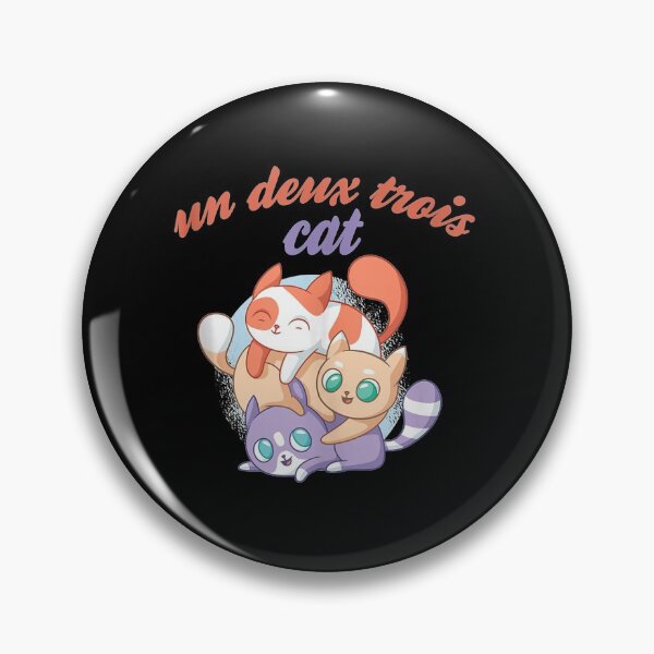 Item preview, Un Deux Trois Cat | Funny French Cat Joke Quote | designed and sold by theoemmeline.