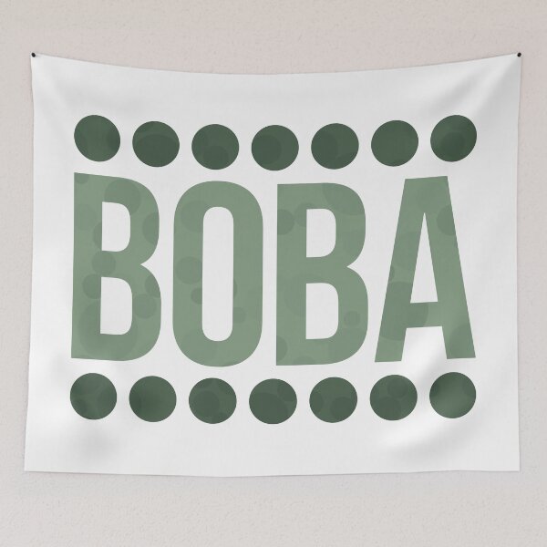 Item preview, Matcha Boba Balls Typography designed and sold by John Uttley.