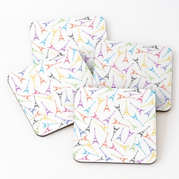 Item preview, COLORFUL EIFFEL TOWER ABSTRACT PATTERN - Addicted to paris designed and sold by samArtline.