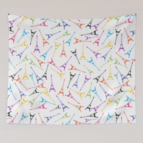Item preview, COLORFUL EIFFEL TOWER ABSTRACT PATTERN - Addicted to paris designed and sold by samArtline.