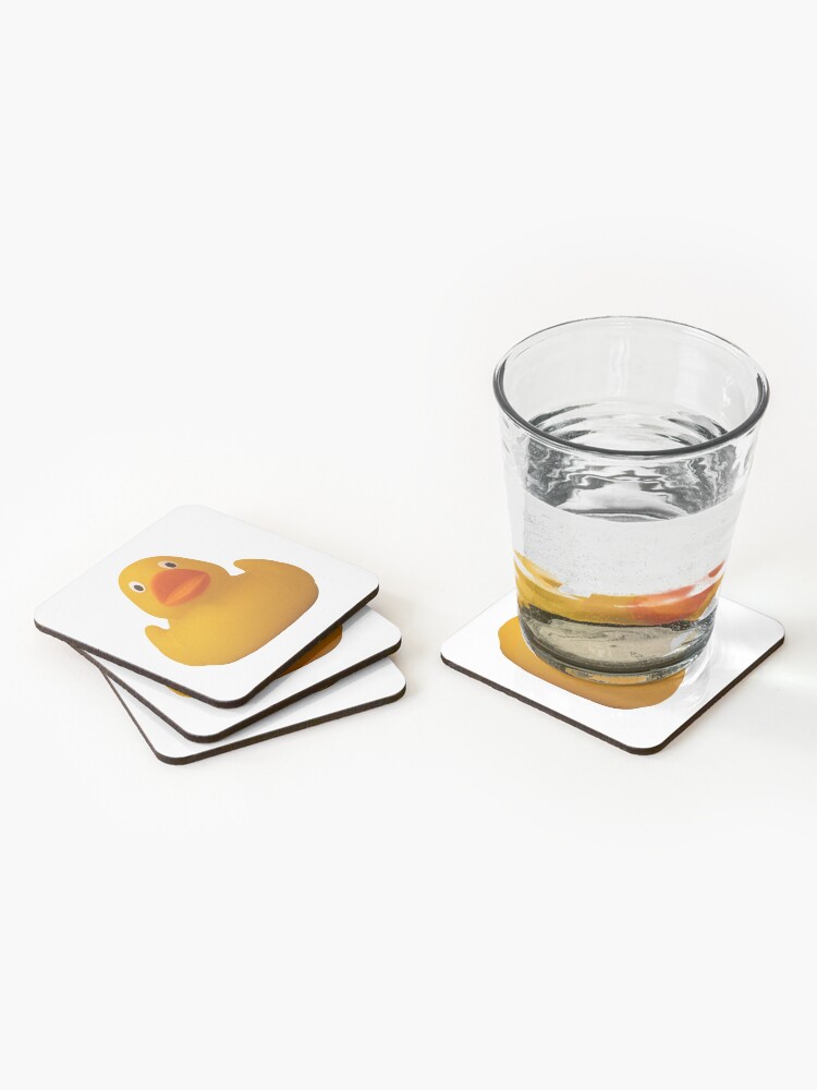 Alternate view of Photograph of a rubber duck Coasters (Set of 4)