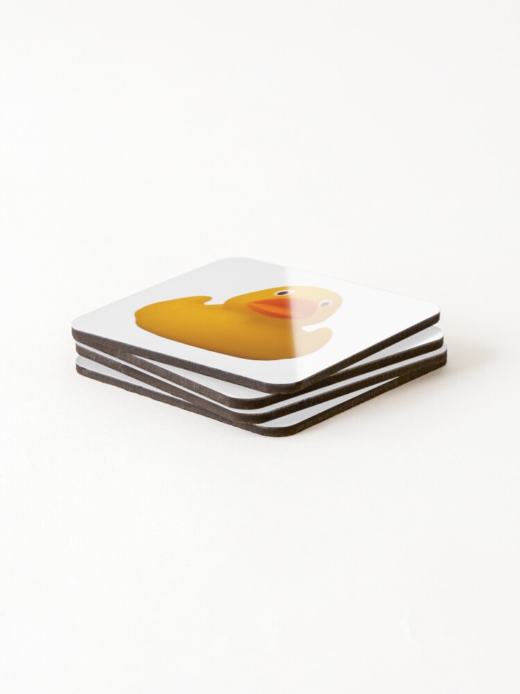 Alternate view of Photograph of a rubber duck Coasters (Set of 4)