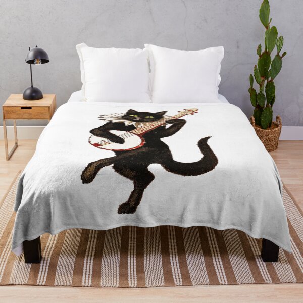 Item preview, BLACK CAT PLAYING GUITAR designed and sold by Ahmadeshop.
