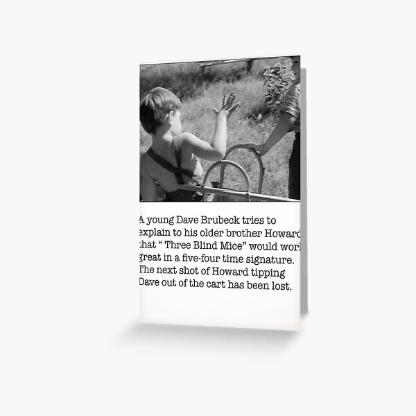 Young Dave Brubeck Greeting Card
