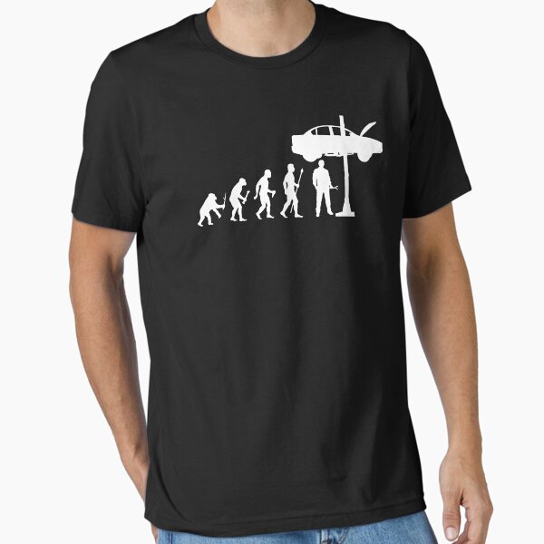Item preview, Evolution Of Man and Mechanic Funny Shirt designed and sold by BeyondEvolved.