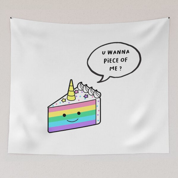 Item preview, trouble baker - unicorn cake - u wanna piece of me designed and sold by SunsetCloud.