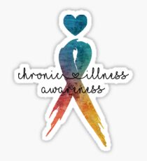 Chronic Illness Awareness w/Heart Sticker