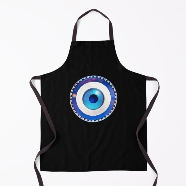 Item preview, Mati Evil Eye Blue Small Greek Keys designed and sold by Yiorgos Designs.