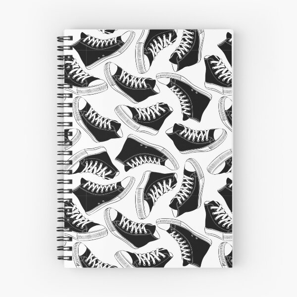 Item preview, Vector Seamless Pattern with Vintage Black White Sneakers designed and sold by Peekonet.