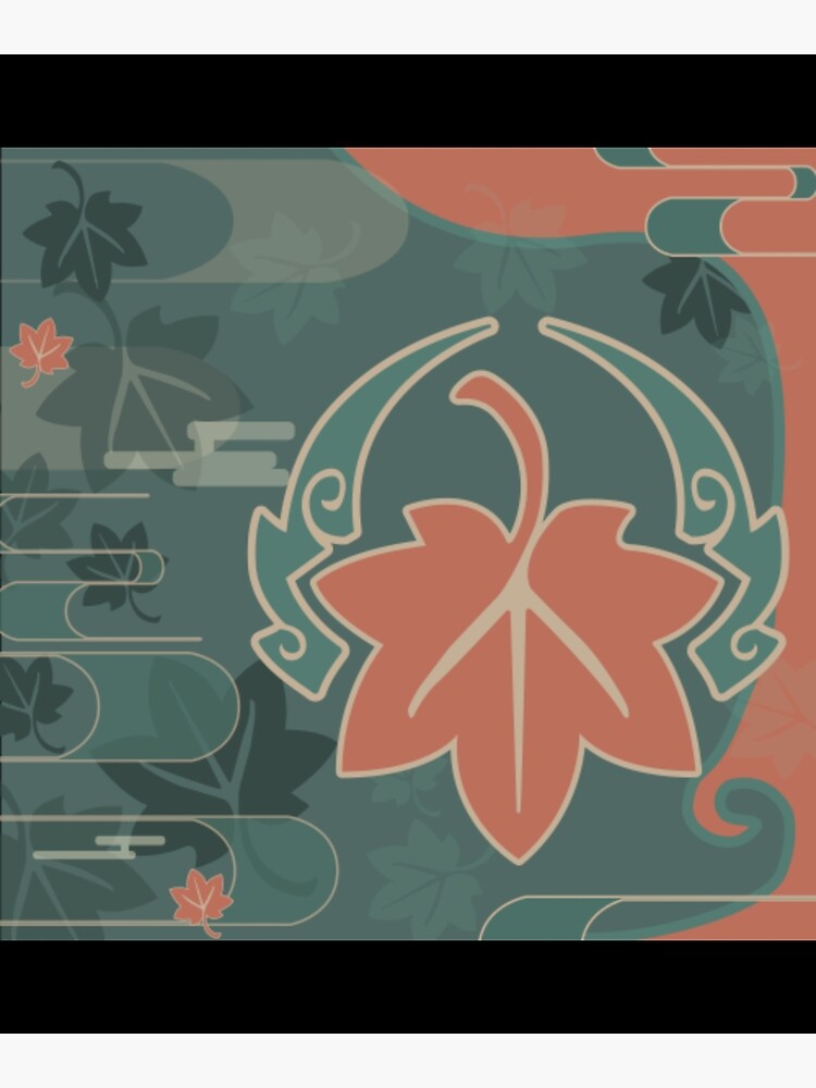 "Genshin Impact Game Kazuha namecard" Canvas Print for Sale by malaniaa