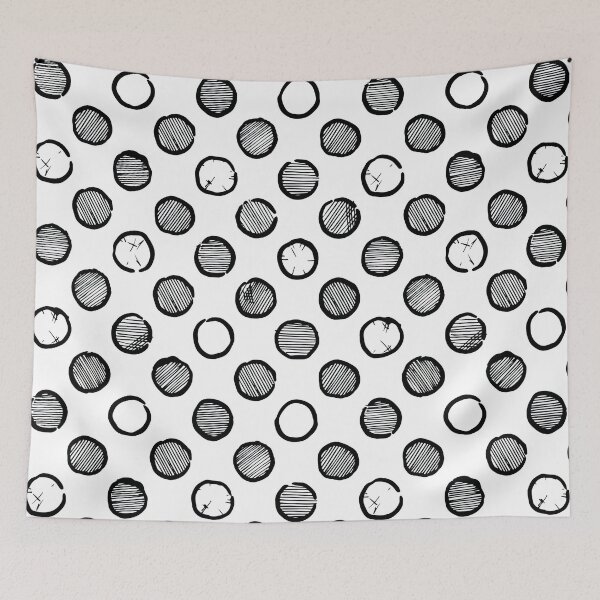 Item preview, Black and White Polka dot, Black and White Polka dot Pattern, Black and White Polka dot Design, Polka Dot designed and sold by graphic-genie.