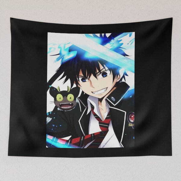 Item preview, Rin and pet blue fantasy exorcist anime graphic designed and sold by DarylBernice.