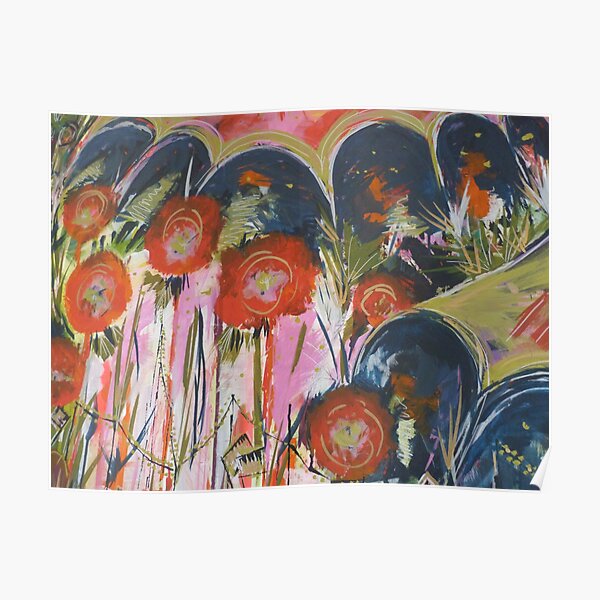 Glastonbury festival themed artwork and prints Poster
