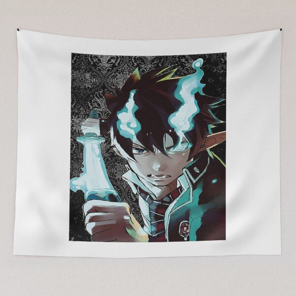 Item preview, Rin angry blue sword exorcist anime poster designed and sold by DarylBernice.