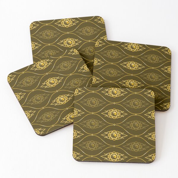 Item preview, Katy Perry Never Really Over Gold Batik Pattern Brown Background 1 designed and sold by cryaboutitnow.