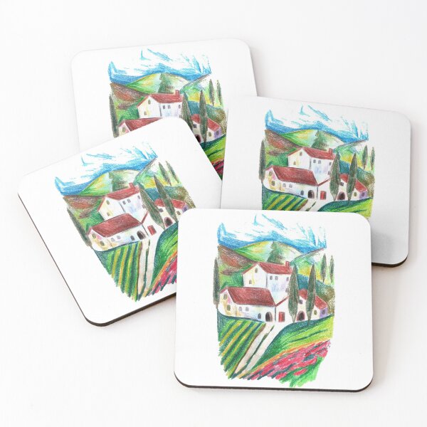 Item preview, House and fields designed and sold by abigailj-art.