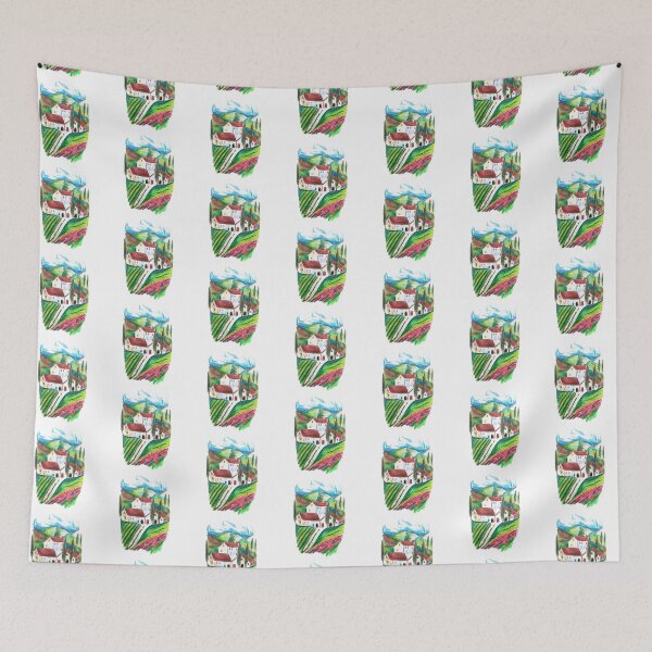 Item preview, House and fields designed and sold by abigailj-art.