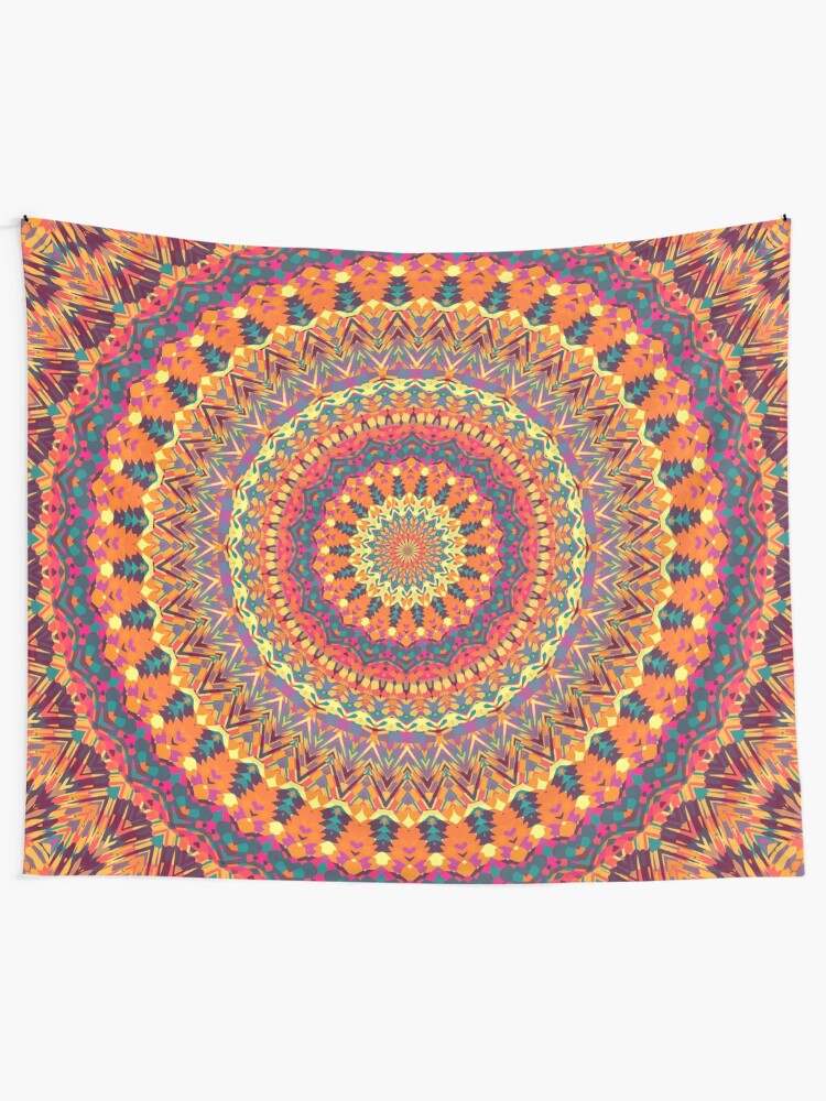 Alternate view of Mandala 61 Tapestry