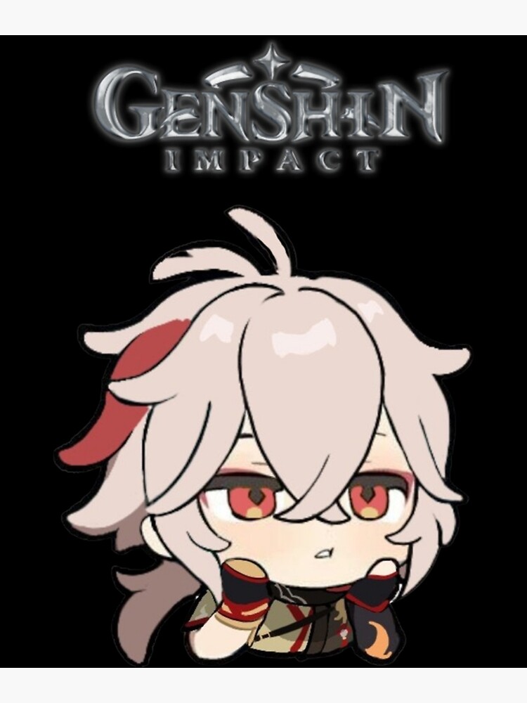 Genshin Impact Kazuha Chibi Poster By Malaniaa Redbubble 